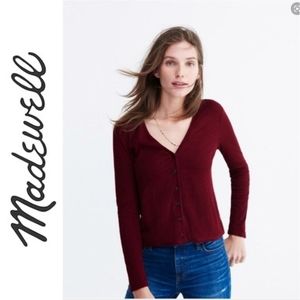 Madewell Button Down Sweater Size med